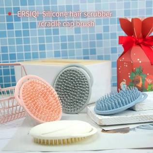 Soft Rubber Shampoo Brush for Kids' Scalp Massage