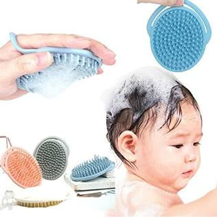 Soft Rubber Shampoo Brush for Kids' Scalp Massage